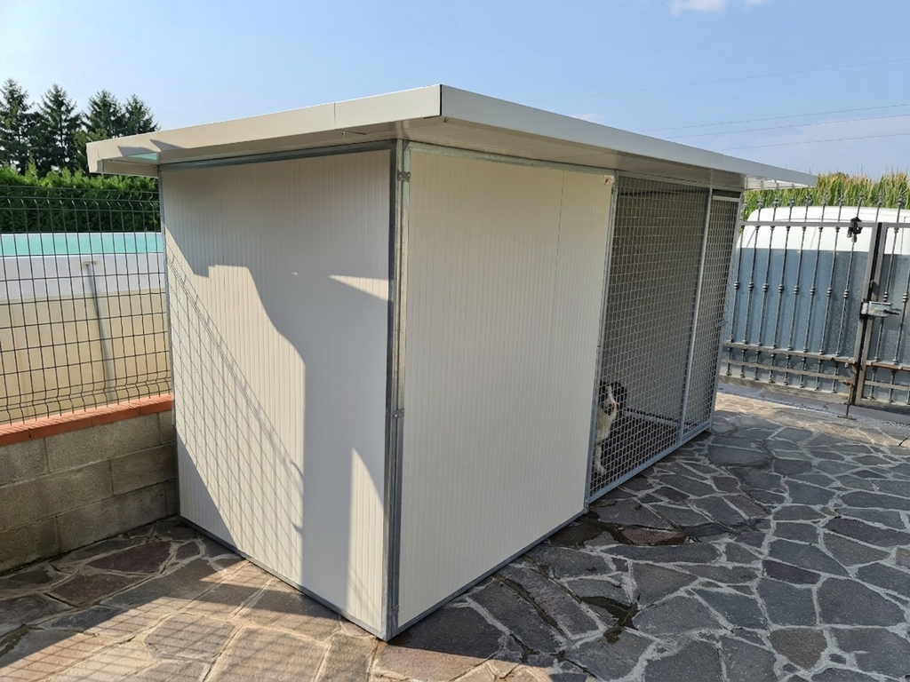 Box per Cani con Zona Notte + Zona Giorno + Copertura Totale