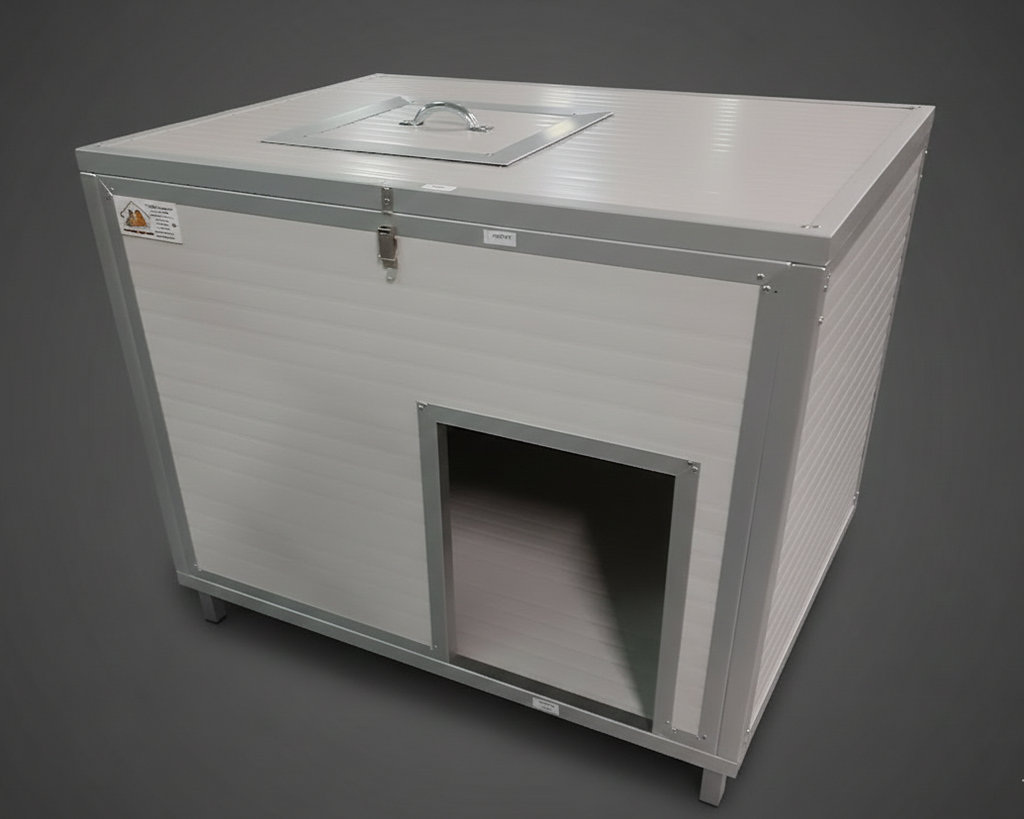 Cuccia Coibentata Riscaldata con Scasso Portalampada  - Tetto Pari (Uso Interno Box)