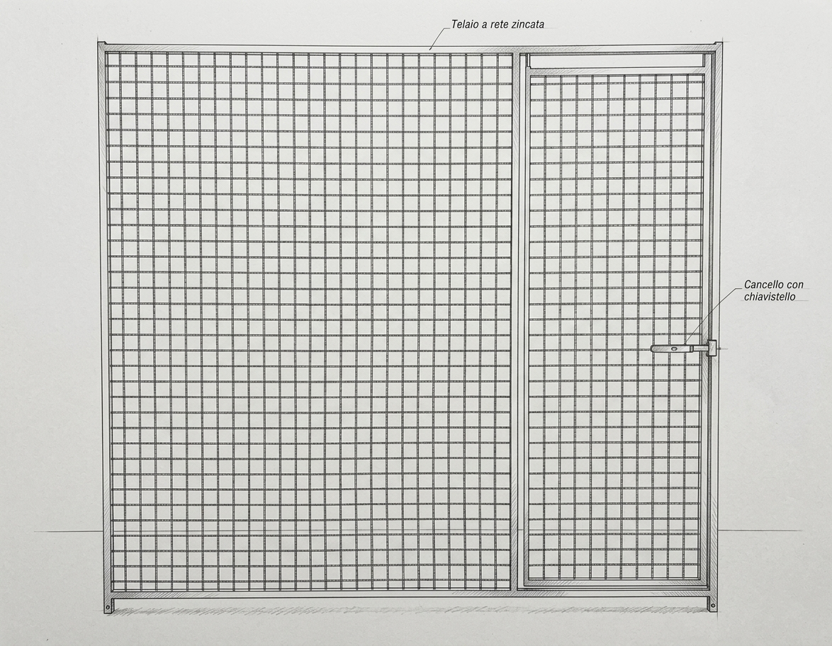 Cancelli e Pannelli standard in Rete Elettrosaldata Per Box Per Cani