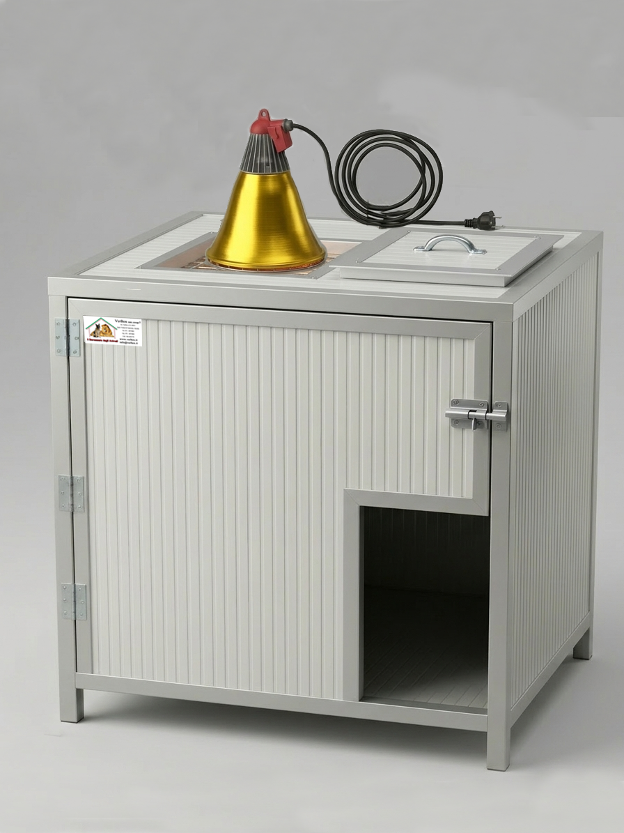 Cuccia Coibentata Riscaldata con Scasso Portalampada  - Tetto Pari (Uso Interno Box)