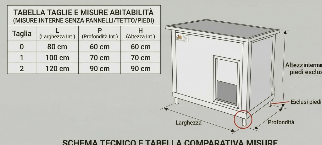 Cuccia Coibentata Plus -  Spessore 40mm, Doppi Profili in Alluminio